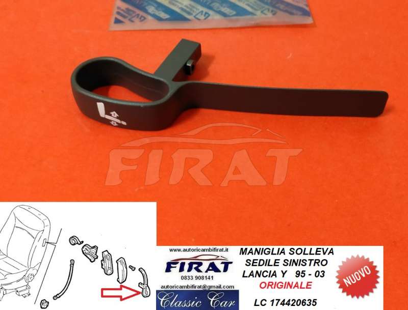 MANIGLIA SOLLEVA SEDILE LANCIA Y 95-03 SX (174420635)